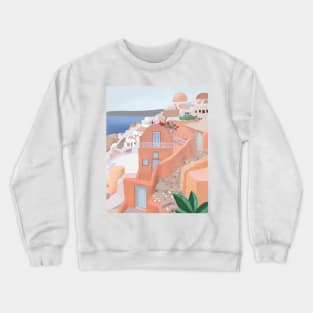 Santorini, Greece Crewneck Sweatshirt